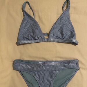Aerie Blue Bikini Set Swimwear